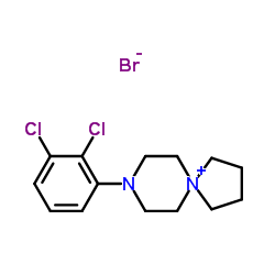 8-(2,3-dichlorophenyl)-8-aza-5-azoniaspiro[4,5]decane bromide structure