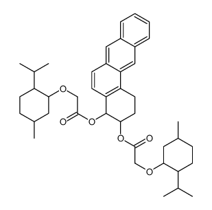 [4-[2-(5-methyl-2-propan-2-ylcyclohexyl)oxyacetyl]oxy-1,2,3,4-tetrahydrobenzo[a]anthracen-3-yl] 2-(5-methyl-2-propan-2-ylcyclohexyl)oxyacetate结构式