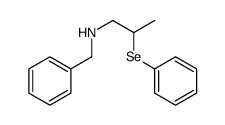 N-benzyl-2-phenylselanylpropan-1-amine Structure