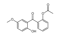 2'-acetoxy-2-hydroxy-5-methoxybenzophenone Structure