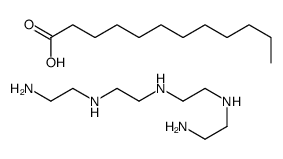 lauric acid, compound with N-(2-aminoethyl)-N'-[2-[(2-aminoethyl)amino]ethyl]ethylenediamine Structure