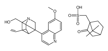 (8alpha)-6'-methoxycinchonan-9(R)-ol mono[(1S)-7,7-dimethyl-2-oxobicyclo[2.2.1]heptane-1-methanesulphonate] Structure