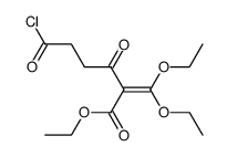 ethyl 6-chloro-2-(diethoxymethylene)-3,6-dioxohexanoate结构式