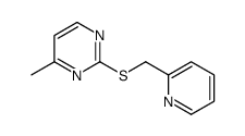 4-methyl-2-(pyridin-2-ylmethylsulfanyl)pyrimidine Structure