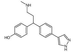 4-[3-(methylamino)-1-[4-(1H-pyrazol-4-yl)phenyl]propyl]phenol Structure