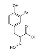 3-(3-bromo-4-hydroxyphenyl)-2-(hydroxyimino)propanoic acid结构式