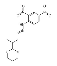 N-(2,4-Dinitro-phenyl)-N'-[3-[1,3]dithian-2-yl-but-(E)-ylidene]-hydrazine Structure