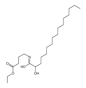 ethyl 4-(2-hydroxyhexadecanoylamino)butanoate结构式