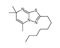 2-heptyl-5,7,7-trimethyl-[1,3,4]thiadiazolo[3,2-a]pyrimidine结构式