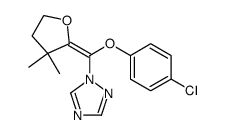 (4-chloro-phenoxy)-(1,2,4-triazol-1-yl)-3,3-dimethyl-tetrahydrofuran-2-ylidene-methane Structure