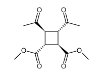 dimethyl (1R,2R,3S,4S)-3,4-diacetylcyclobutane-1,2-dicarboxylate Structure