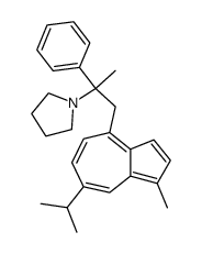 1-[2-(7-Isopropyl-1-methyl-azulen-4-yl)-1-methyl-1-phenyl-ethyl]-pyrrolidine Structure