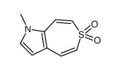 1-methylthiepino[4,5-b]pyrrole 6,6-dioxide结构式