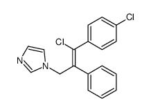 1-[3-chloro-3-(4-chlorophenyl)-2-phenylprop-2-enyl]imidazole结构式