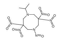 3,3,7,7-tetranitro-1-nitroso-5-propan-2-yl-1,5-diazocane Structure