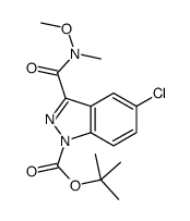 tert-butyl 5-chloro-3-[methoxy(methyl)carbamoyl]indazole-1-carboxylate Structure