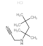 2-(2,4,4-trimethylpentan-2-ylamino)acetonitrile Structure