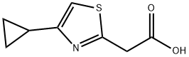 2-(4-Cyclopropyl-1,3-thiazol-2-yl)acetic Acid Structure