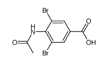 4-acetylamino-3,5-dibromo-benzoic acid Structure