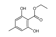 ethyl 2,6-dihydroxy-p-toluate结构式