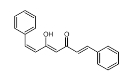 5-hydroxy-1,7-diphenylhepta-1,4,6-trien-3-one结构式