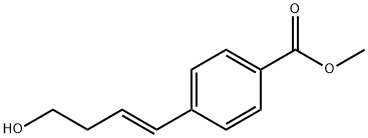 Benzoic acid, 4-[(1E)-4-hydroxy-1-buten-1-yl]-, methyl ester Structure