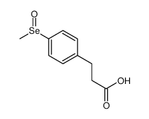 3-(4-methylseleninylphenyl)propanoic acid结构式