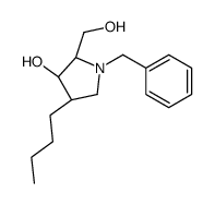 (2S,3R,4S)-1-benzyl-4-butyl-2-(hydroxymethyl)pyrrolidin-3-ol结构式