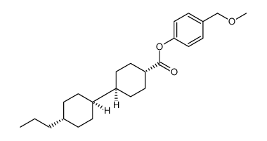 [1,1'-Bicyclohexyl]-4-carboxylic acid, 4'-propyl-, 4-(methoxymethyl)phenyl ester, (trans,trans) Structure