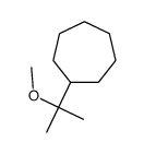 (1-methoxy-1-methylethyl)cycloheptane structure