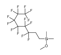 methoxydimethyl(3,3,4,4,5,5,6,6,7,7,8,8,8-tridecafluorooctyl)silane结构式