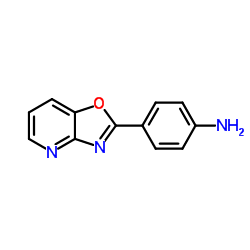 4-(噁唑并[4,5-b]吡啶-2-基)苯胺结构式