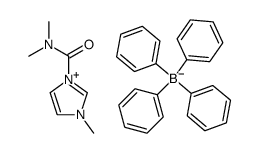 1-(dimethylcarbamoyl)-3-methylimidazolium tetraphenylboronate Structure