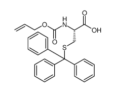 L-Cysteine, N-[(2-propen-1-yloxy)carbonyl]-S-(triphenylmethyl)- Structure