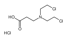 2-carboxyethyl-bis(2-chloroethyl)azanium,chloride结构式