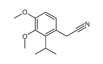 3,4-DIMETHOXY-2-(1-METHYLETHYL)BENZENEACETONITRILE结构式