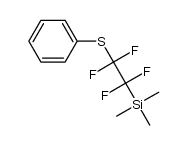 trimethyl(1,1,2,2-tetrafluoro-2-(phenylsulfanyl)ethyl)silane结构式