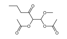 1,2-diacetoxy-1-methoxy-hexan-3-one结构式