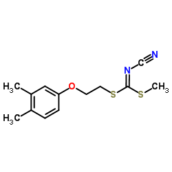 [2-(3,4-Dimethylphenoxy)ethyl]methyl-cyanocarbonimidodithioate structure