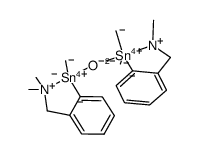 bis([2-(N,N-dimethylaminomethyl)phenyl]dimethyltin(IV))oxide Structure