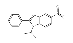 1-isopropyl-5-nitro-2-phenyl-1H-indole Structure