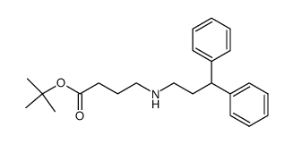 tert-butyl 4-(3,3-diphenylpropylamino)butanoate Structure
