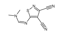 N,N-Dimethyl-N-(3,4-dicyanoisothiazole-5-yl)formamidine结构式