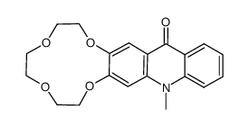 2,3-(10-methylacridine-9-one)crown-4 Structure