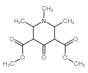 1,2,6-Trimethyl-4-oxo-piperidine-3,5-dicarboxylic acid dimethyl ester structure