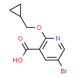 5-Bromo-2-(cyclopropylmethoxy)nicotinic acid Structure