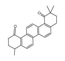 2,2,9-Trimethyl-1,2,3,4,9,10,11,12-octahydropicen-1,12-dion Structure