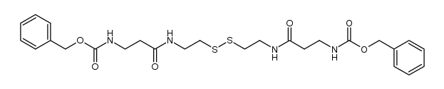 bis-{2-[(N-benzyloxycarbonyl-β-alanyl)-amino]-ethyl}-disulfide Structure