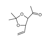 Ethanone, 1-[(4R,5R)-5-ethenyl-2,2-dimethyl-1,3-dioxolan-4-yl]- Structure