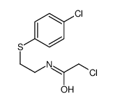 2-CHLORO-N-{2-[(4-CHLOROPHENYL)THIO]ETHYL}ACETAMIDE structure